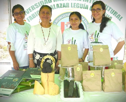 Estudiantes ganadores del Concurso de Pre Incubación NAGKAMAT 1G - 2024 representan a la UNIFSLB a la UNIFSLB en el lanzamiento de la VII Semana Nacional del Bambú - Amazonas 2024