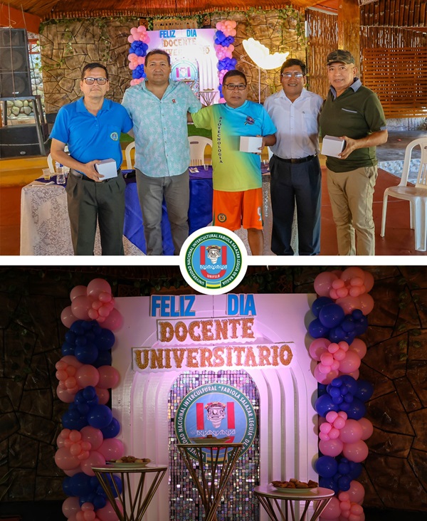 La Universidad Nacional Intercultural Fabiola Salazar Leguía de Bagua rinde homenaje a sus docentes