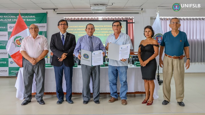 La UNIFSLB y Cámara de Comercio, Agricultura e Industria de Bagua firman convenio para impulsar la divulgación y el desarrollo productivo