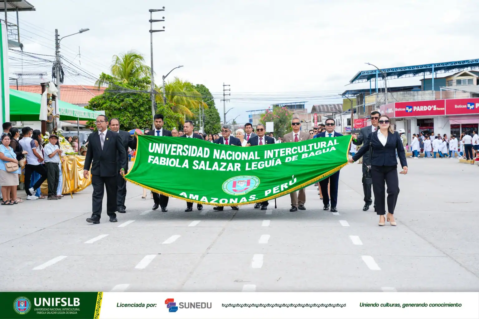UNIFSLB fortalece su identidad institucional con destacada participación en la Fiesta Patronal de San Juan Bautista