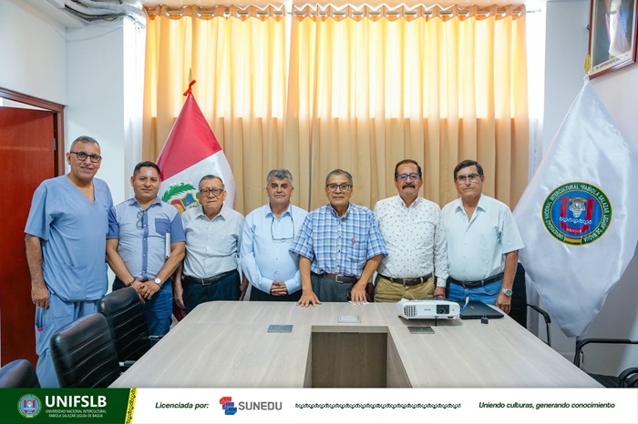 Reunión de coordinación fortalece la cooperación entre la UNIFSLB y la Cámara de Comercio de Bagua